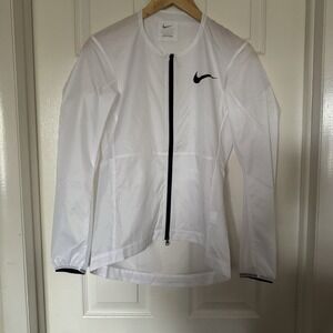 Nike Women's S 2024 Pro Elite Lightweight Full-Zip Track Jacket White DR4869-100